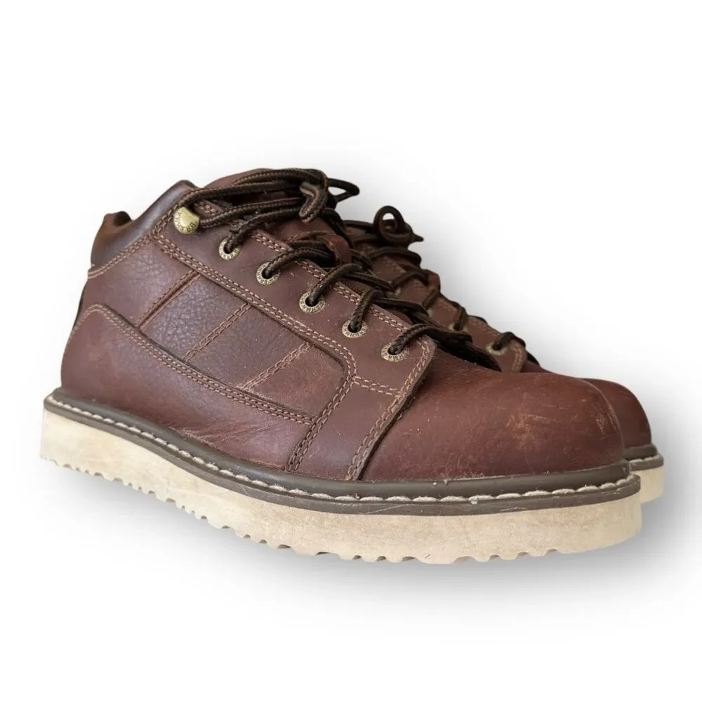 Brahma 2560158 Kyle II Classic Brown Leather Lace-Up work Boots Shoes Men's 7.5 - Picture 1 of 16
